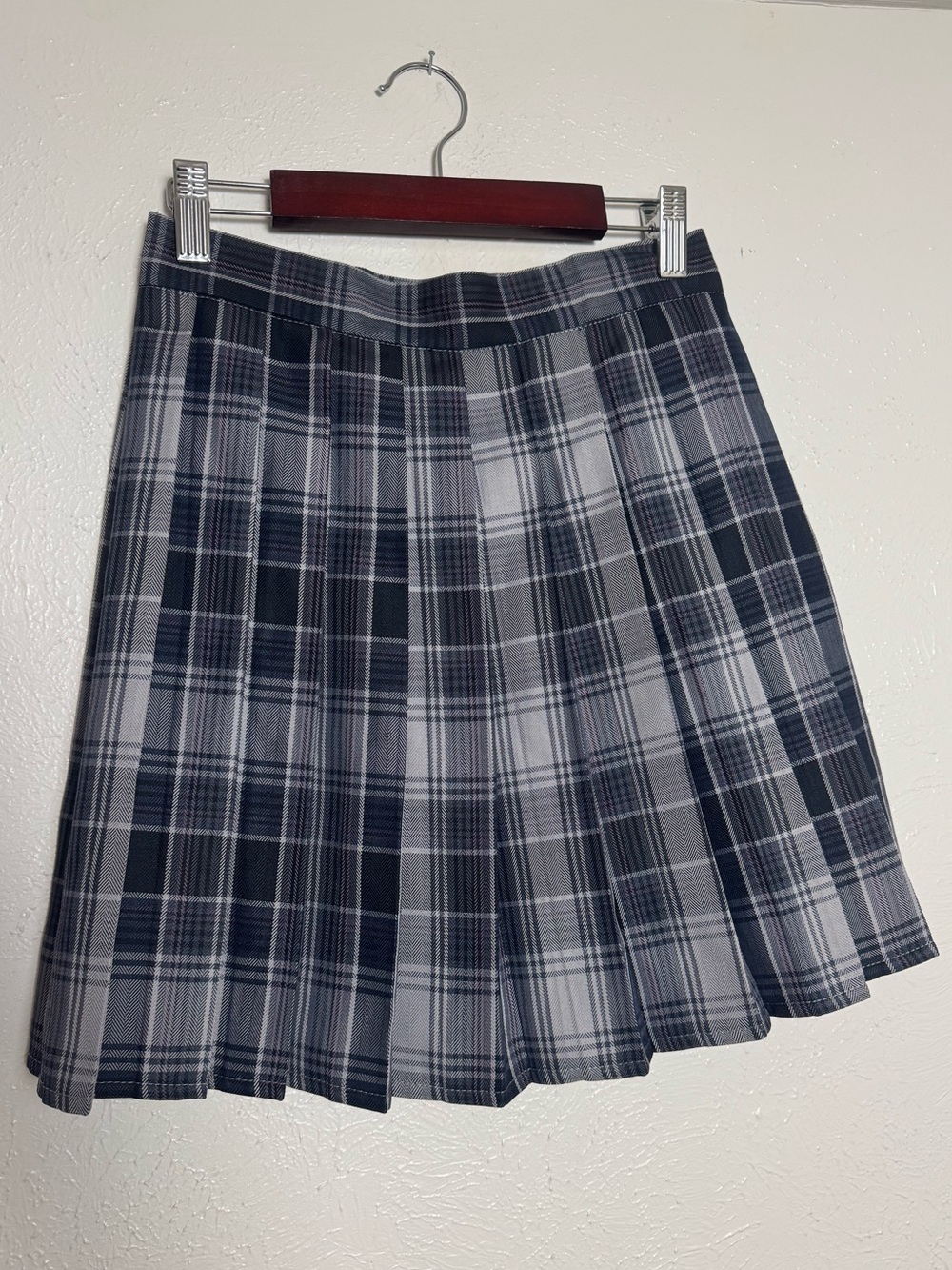 Plaid Pleated Tartan Flannel Skirt
